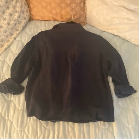 Trina Turk navy blouse - Picture 3 of 3